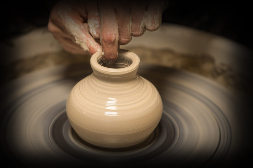 Practice Clay Pottery Sculpting